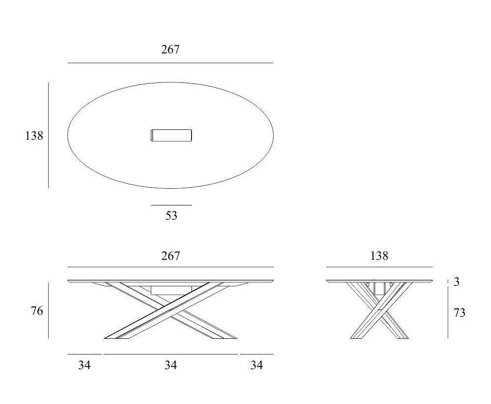 Mikado Oak meeting table