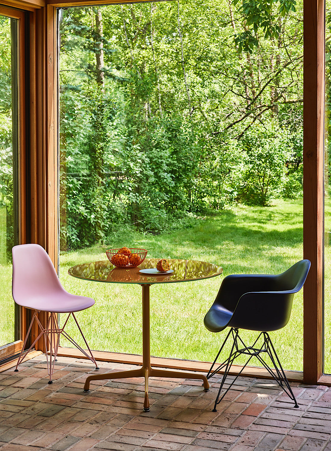 Herman Miller x HAY Eames Molded Plastic Side Chair in Powder Pink