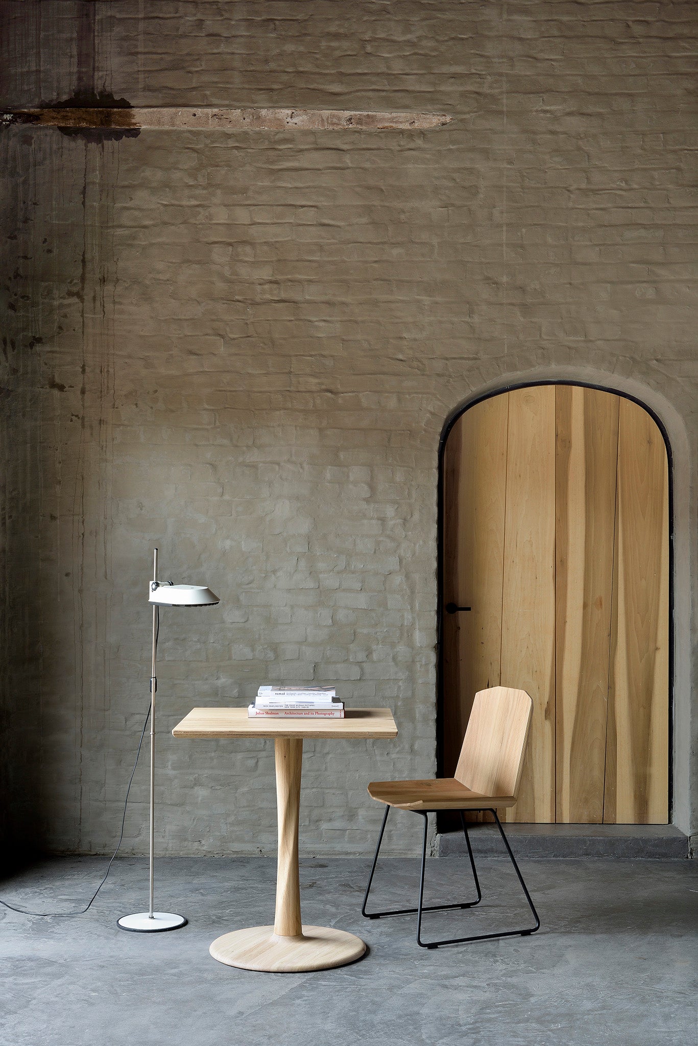 Torsion Oak square dining table