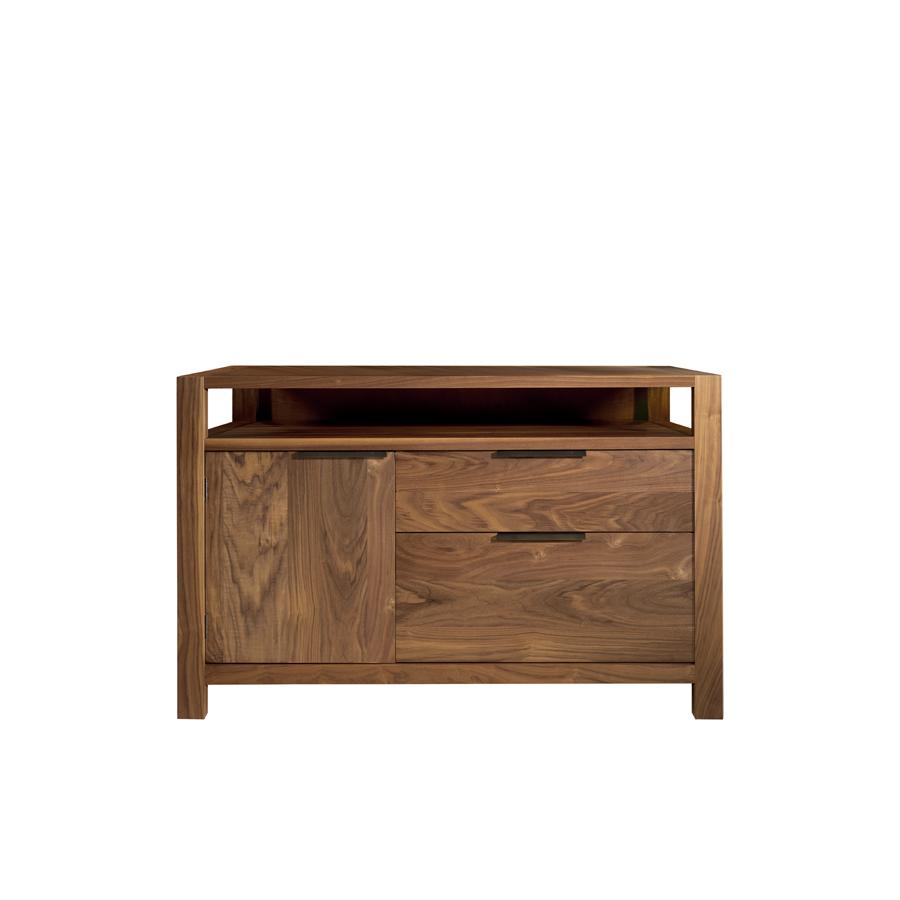 Phase Walnut File Credenza