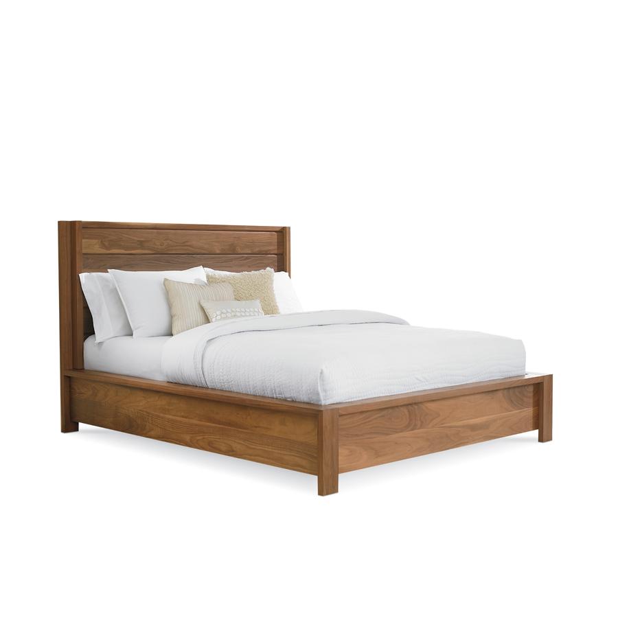 Phase Walnut Panel Bed