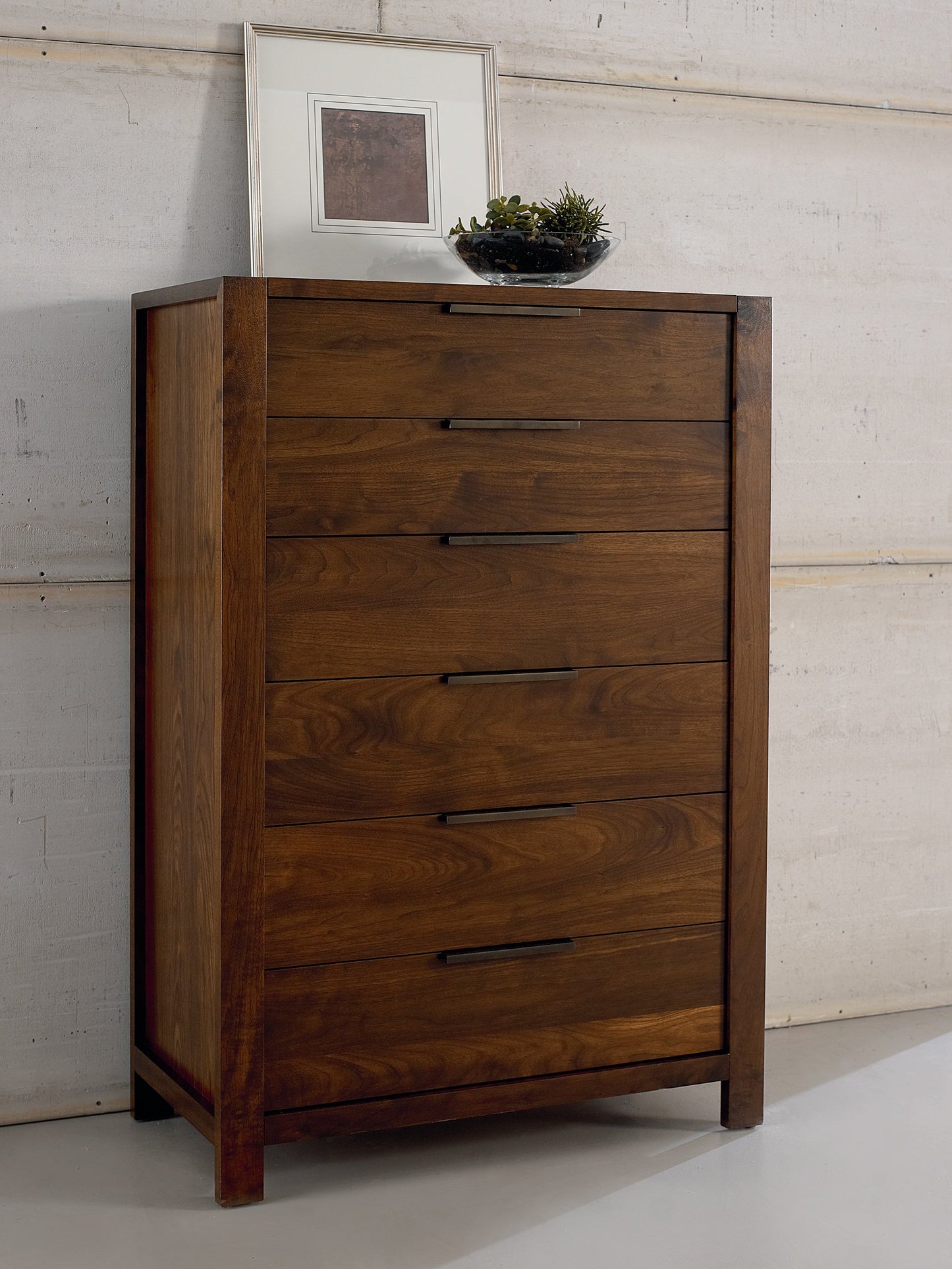 Phase Walnut Chest of Drawers