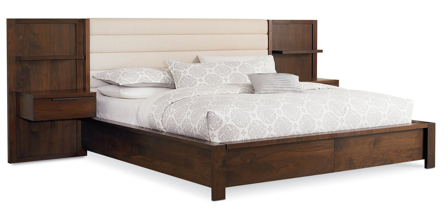 Phase Walnut Panel Bed