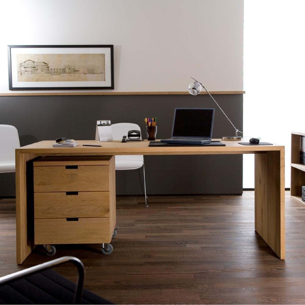 Oak U Desk