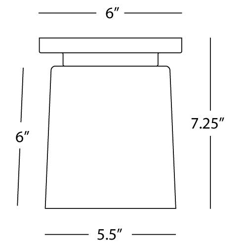 Nina Corta Flushmount