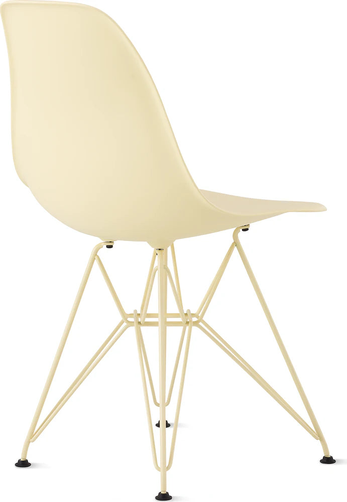 Herman Miller x HAY Eames Molded Plastic Side Chair in Powder Yellow