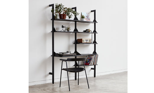 Branch-2 Shelving Unit with Desk