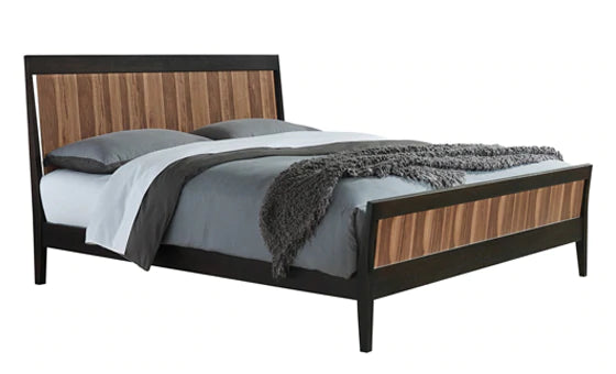 Hayden Bed Walnut Stripe