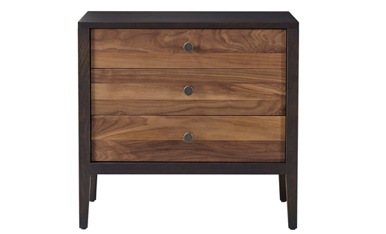 Hayden Bedside Chest Walnut Stripe