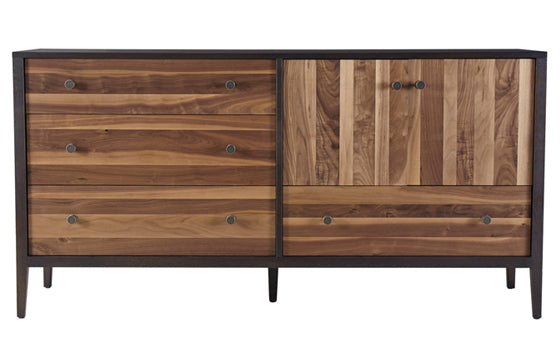 Hayden Door Dresser Walnut Stripe