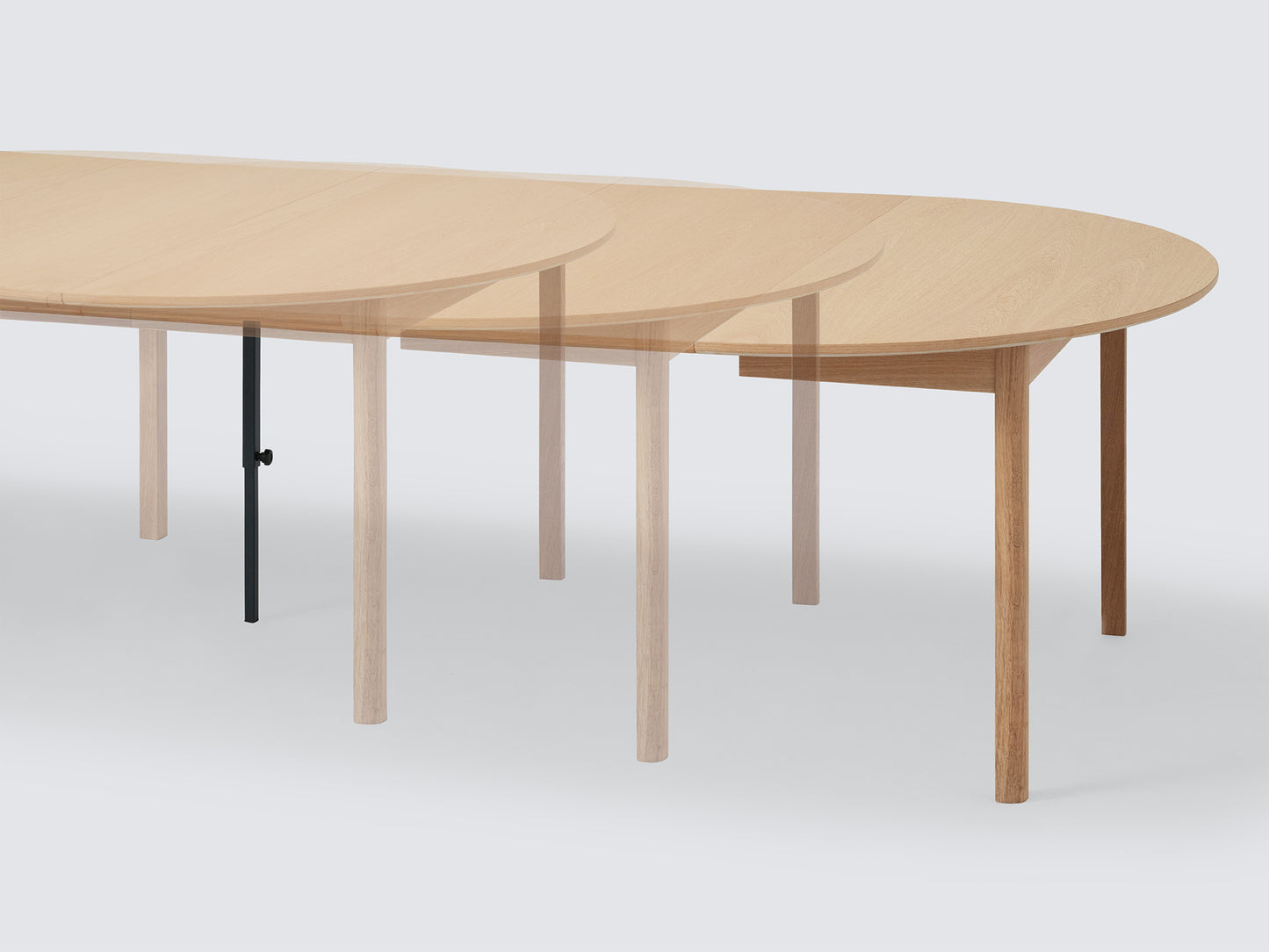 Ease Round Expandable Dining Table