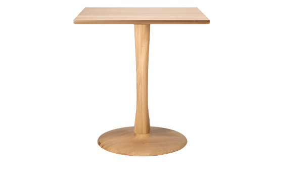 Torsion Oak square dining table