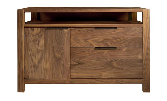 Phase Walnut File Credenza