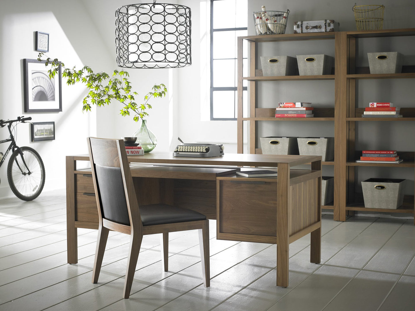 Phase Walnut Executive Desk