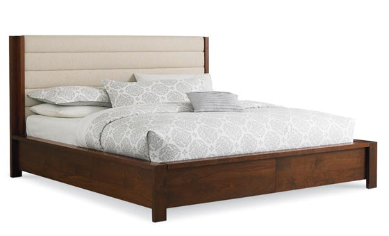 Phase Walnut Panel Bed