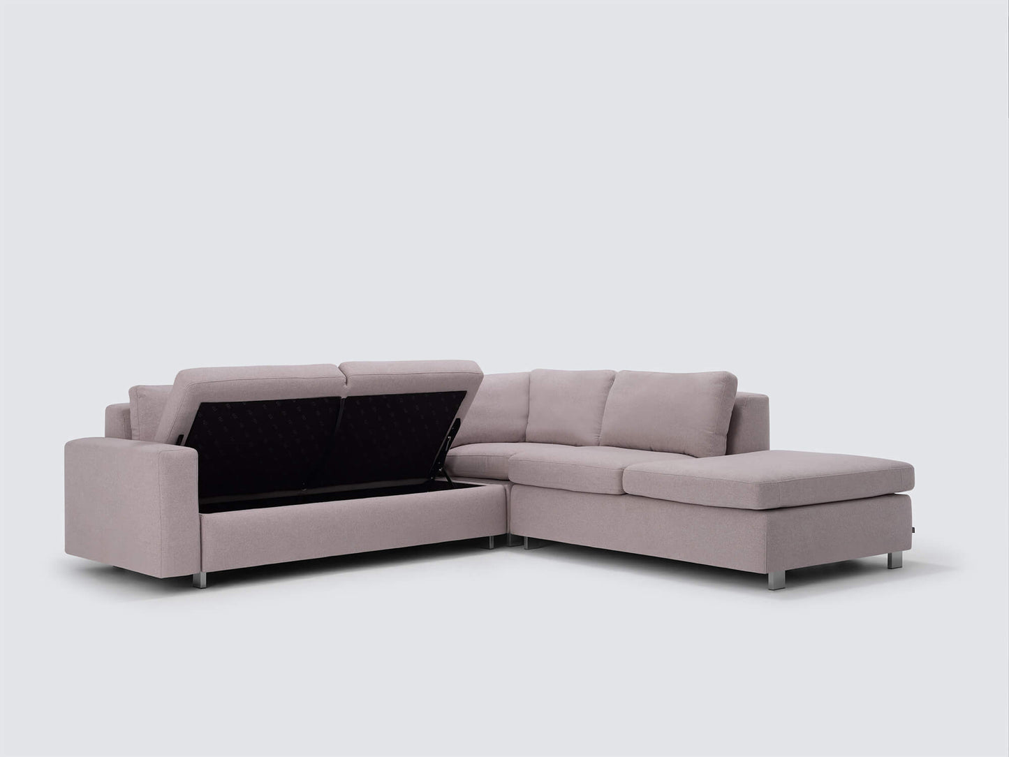 Reva 3-Piece Sectional with storage & chaise