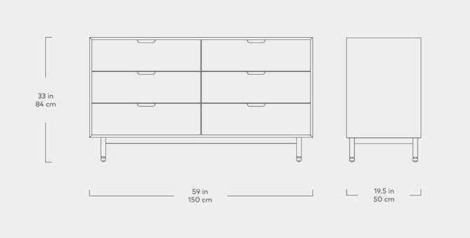 Munro 6 Drawer Dresser