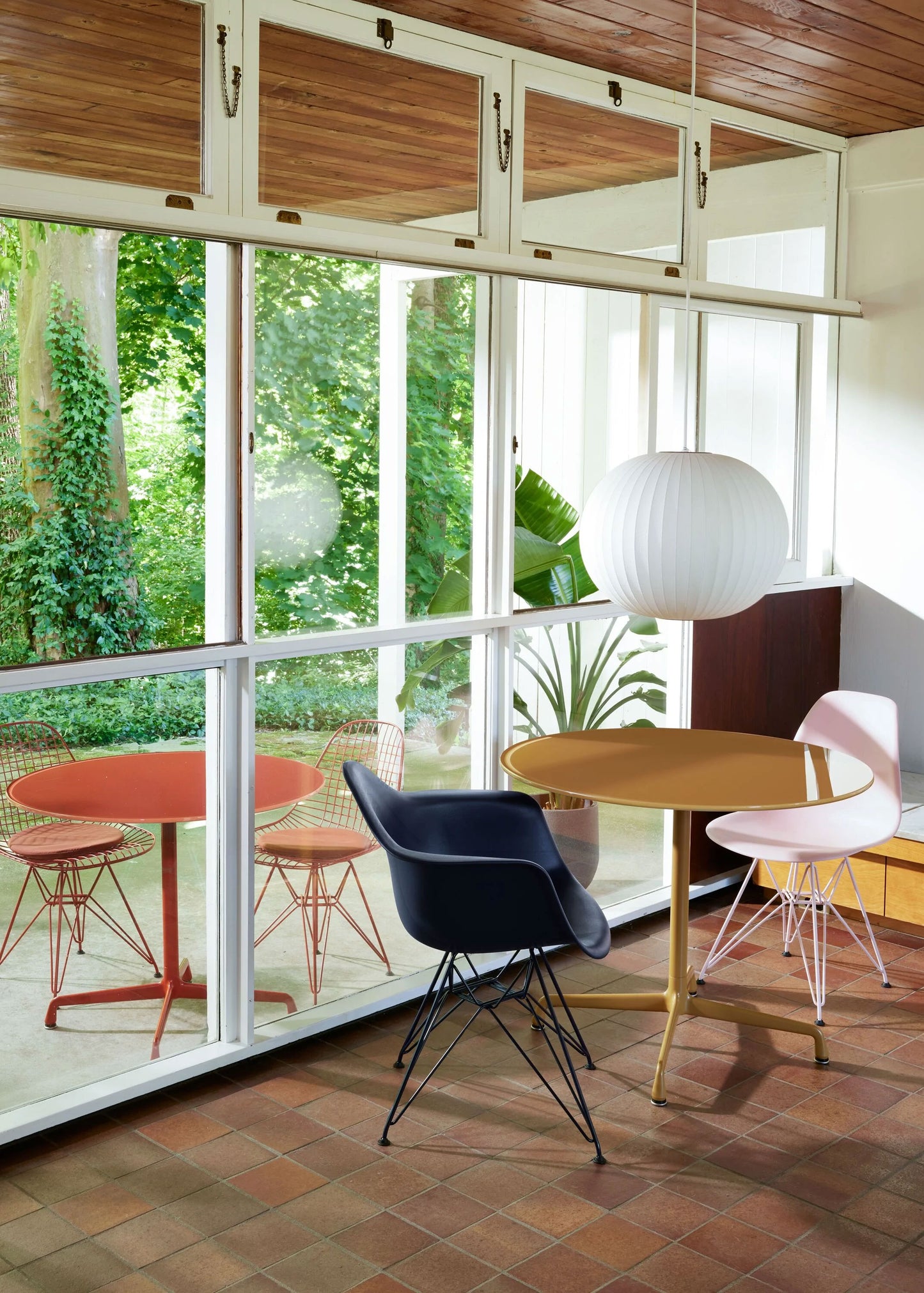 Herman Miller x HAY Eames Molded Plastic Armchair in Black Blue