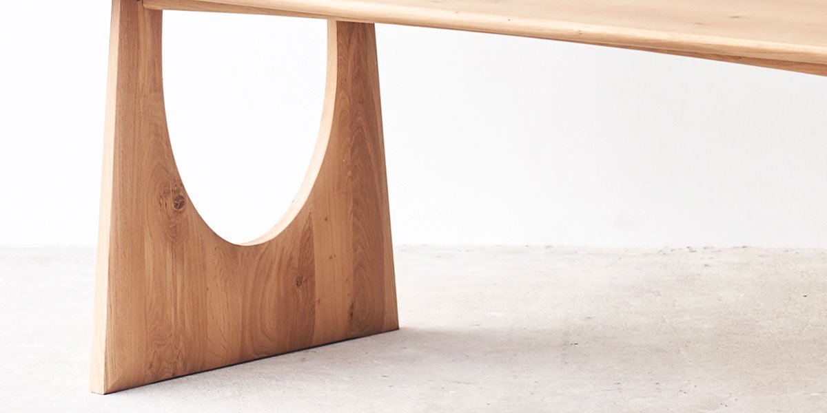 Geometric Oak dining table