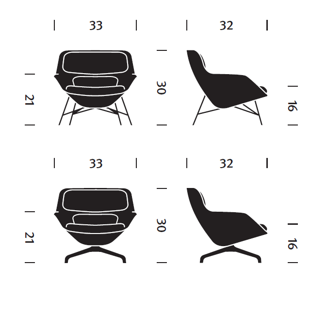Striad® Low-Back Lounge Chair