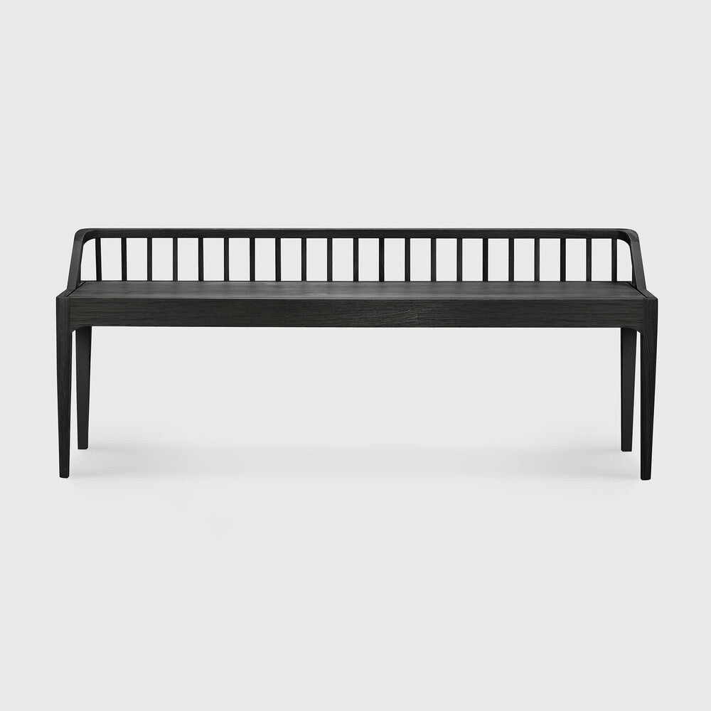 Spindle Oak bench