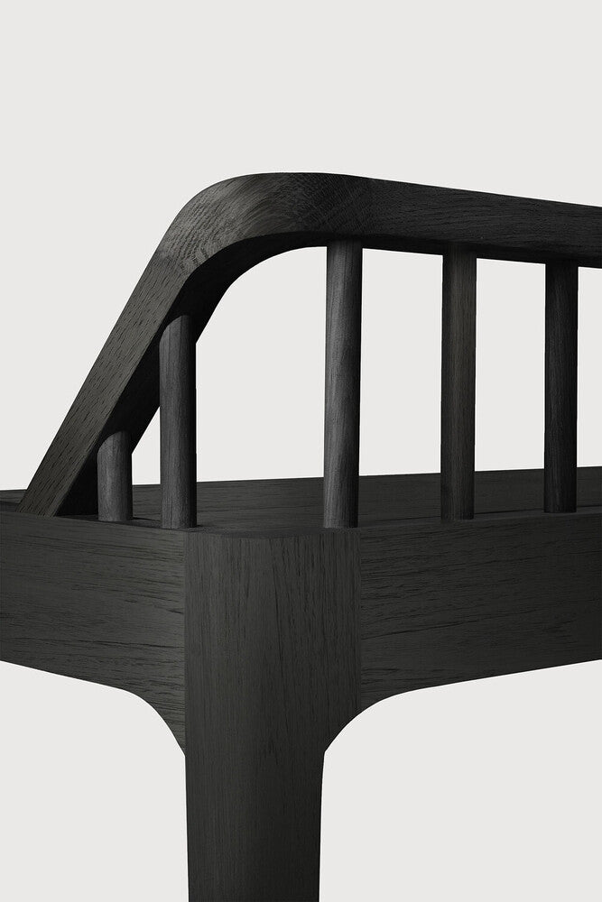 Spindle Oak bench