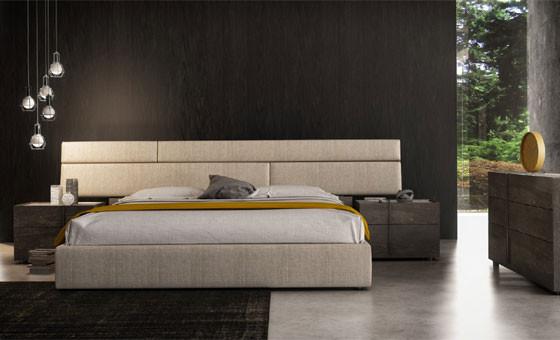 Plank Upholstered Extended Bed
