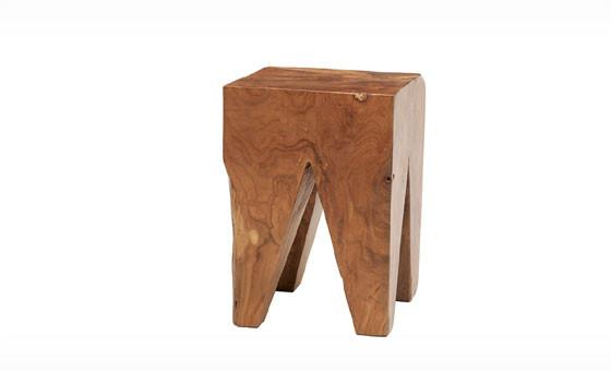 Teak Square Stool
