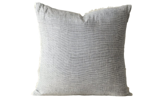 Lina Linen Pillow Navy Stripe