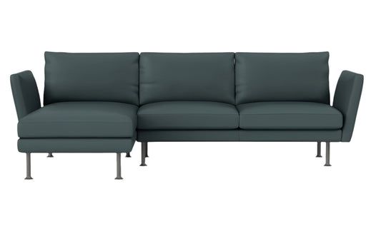 Form 2-Piece Sectional with Chaise Leather