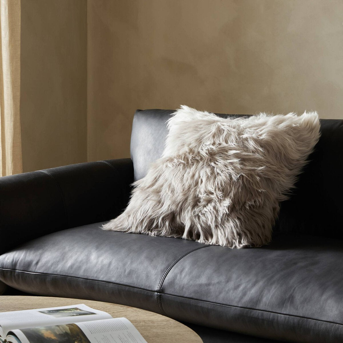 Lalo Lambskin Ombre Pillow