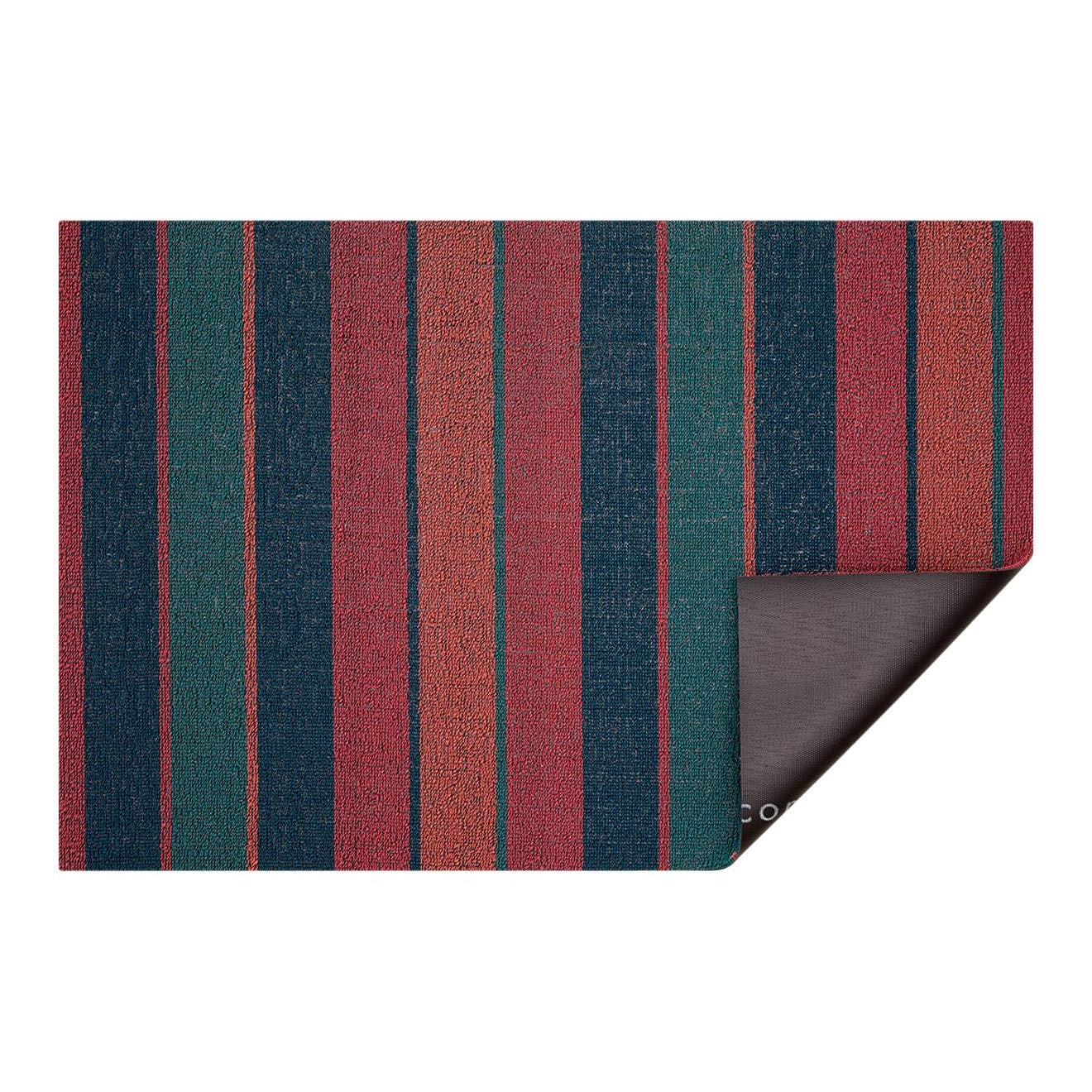 Bolt Stripe Shag Raspberry