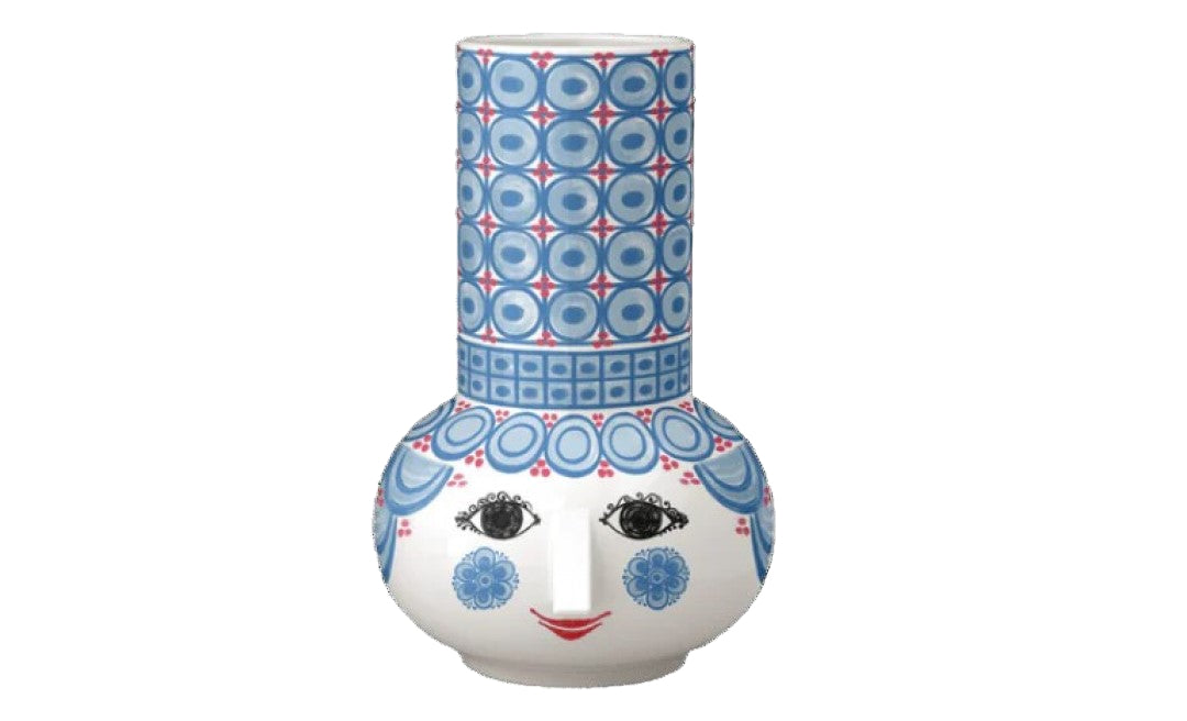 Olga Candle Holder, Light Blue