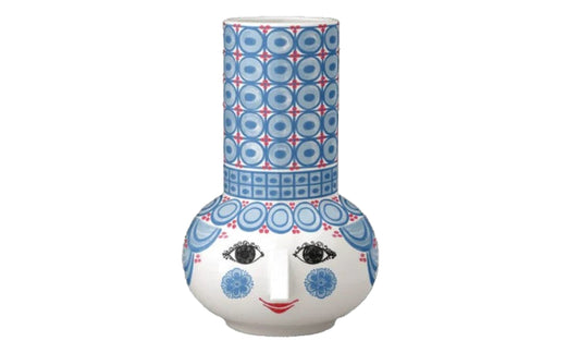 Olga Candle Holder, Light Blue