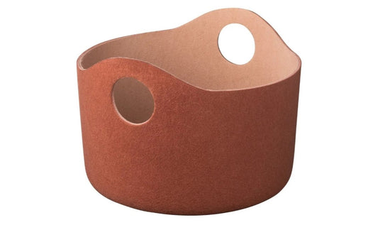 Tiggy Felt Basket Rustic Brown & Tan