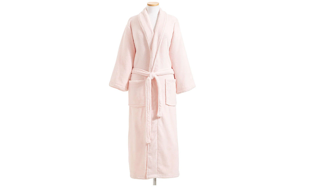 Sheepy Fleece Robe Pale Rose