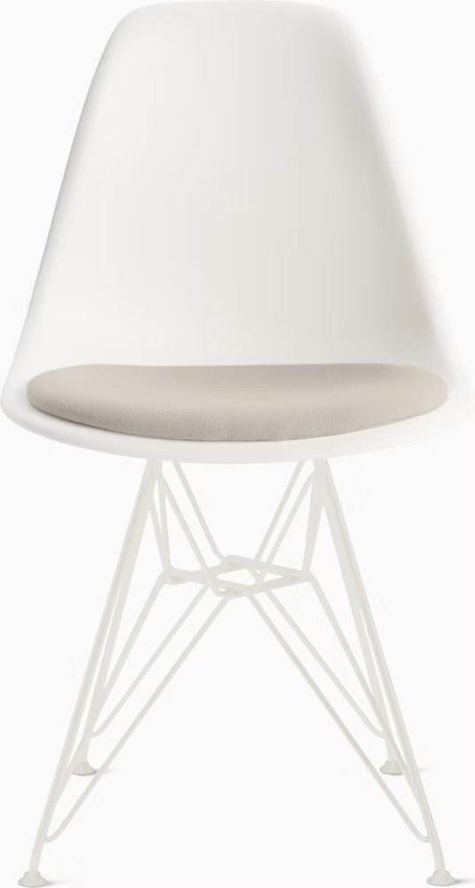 Eames® Molded Plastic Side Chair with Seat Pad