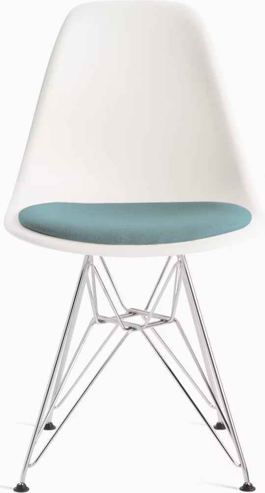 Eames® Molded Plastic Side Chair with Seat Pad