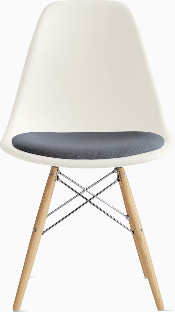 Eames® Molded Plastic Side Chair with Seat Pad