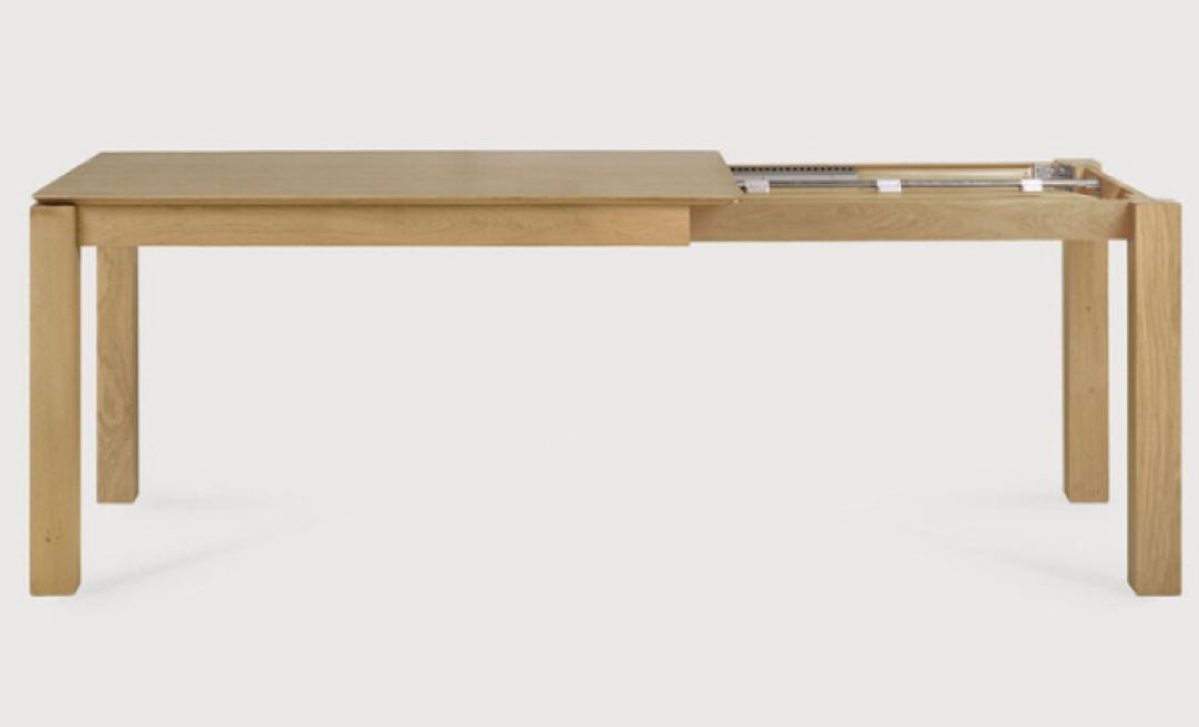 Slice extendable dining table