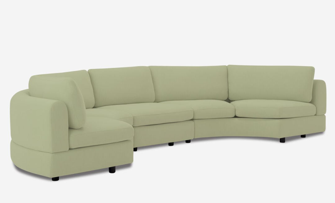 Stage Moon 3-Piece Curved Sectional Sofa