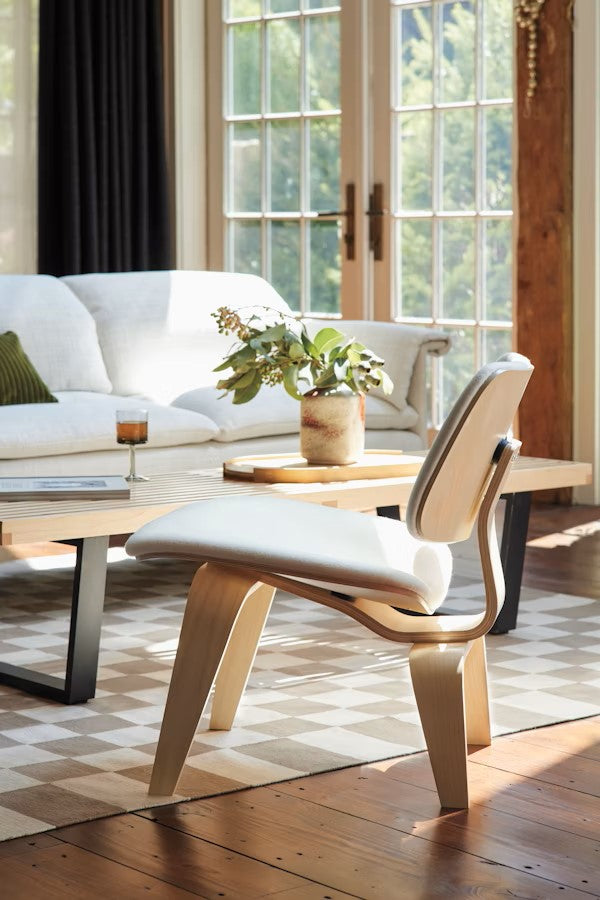 Eames Upholstered Molded Plywood Lounge Chair