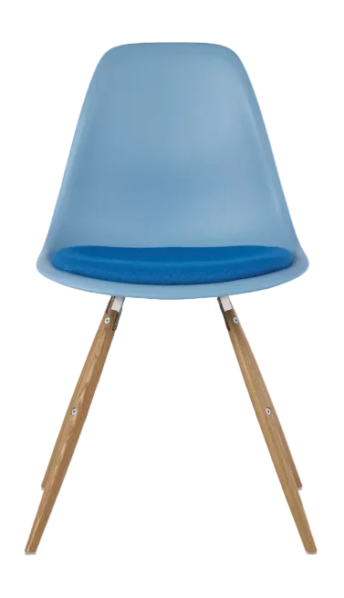 Eames® Molded Plastic Side Chair with Seat Pad