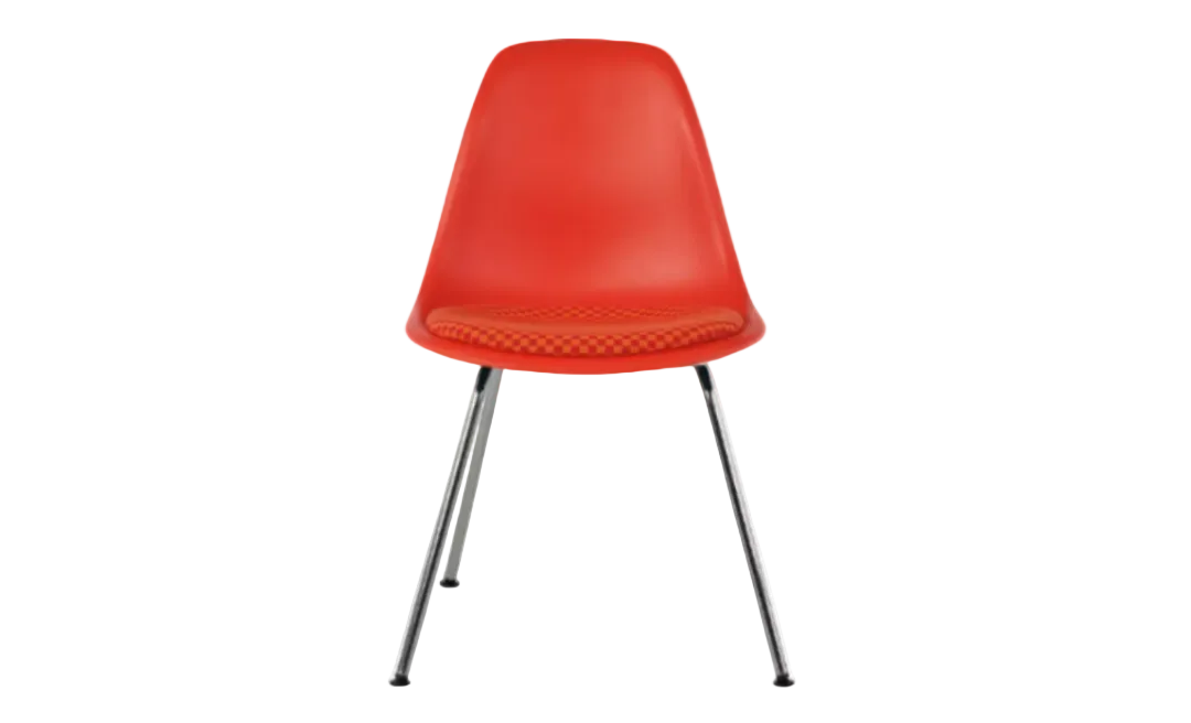 Eames® Molded Plastic Side Chair with Seat Pad