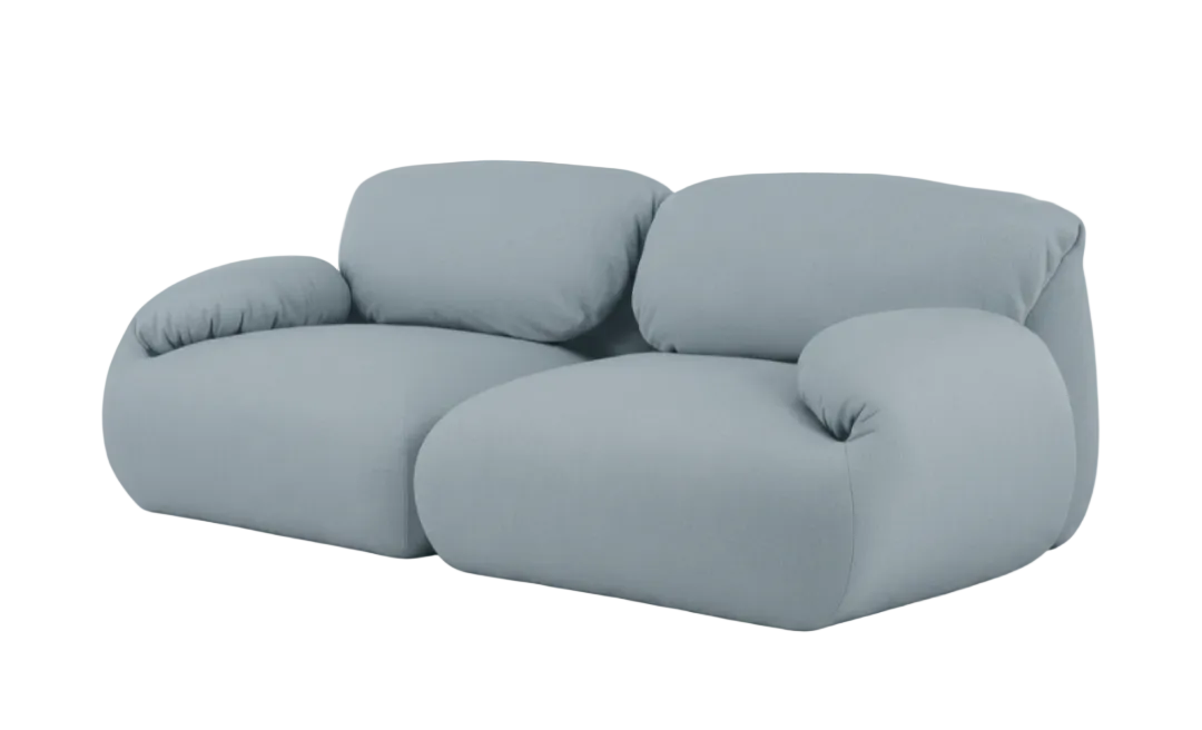 Luva Modular Sofa in Cozy Heathered Blue Grey