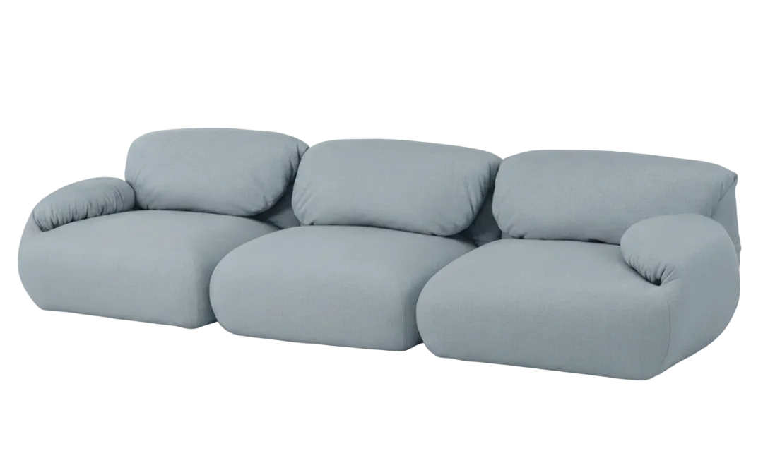Luva Modular Sofa in Cozy Heathered Blue Grey