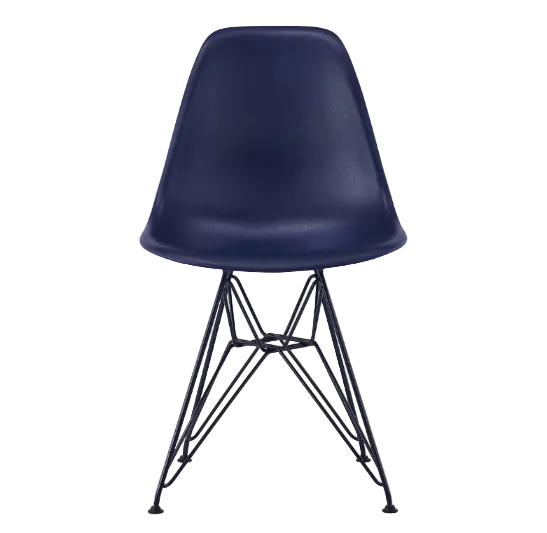 Herman Miller x HAY Eames® Molded Plastic Side Chair in Powder Yellow