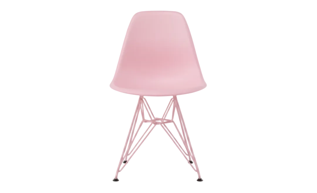 Herman Miller x HAY Eames® Molded Plastic Side Chair in Powder Yellow