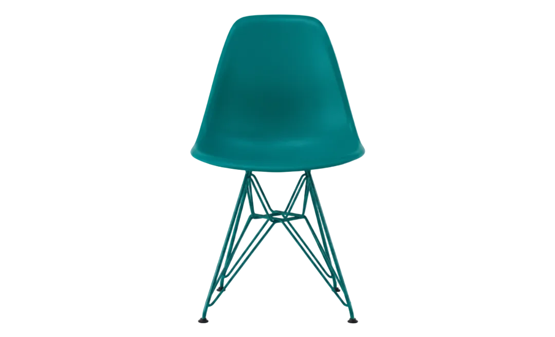 Herman Miller x HAY Eames® Molded Plastic Side Chair in Powder Yellow