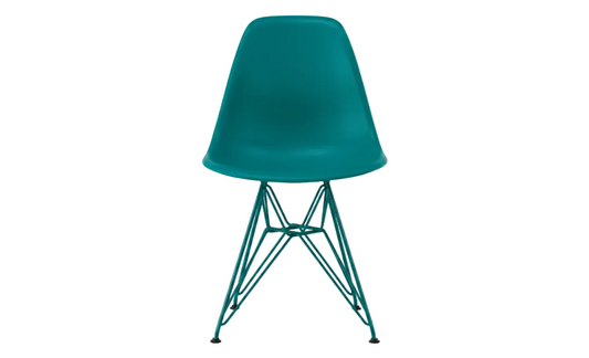 Herman Miller x HAY Eames® Molded Plastic Side Chair in Powder Yellow